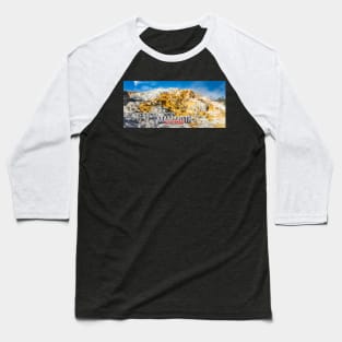 Mammoth Hot Spring Yellowstone Baseball T-Shirt